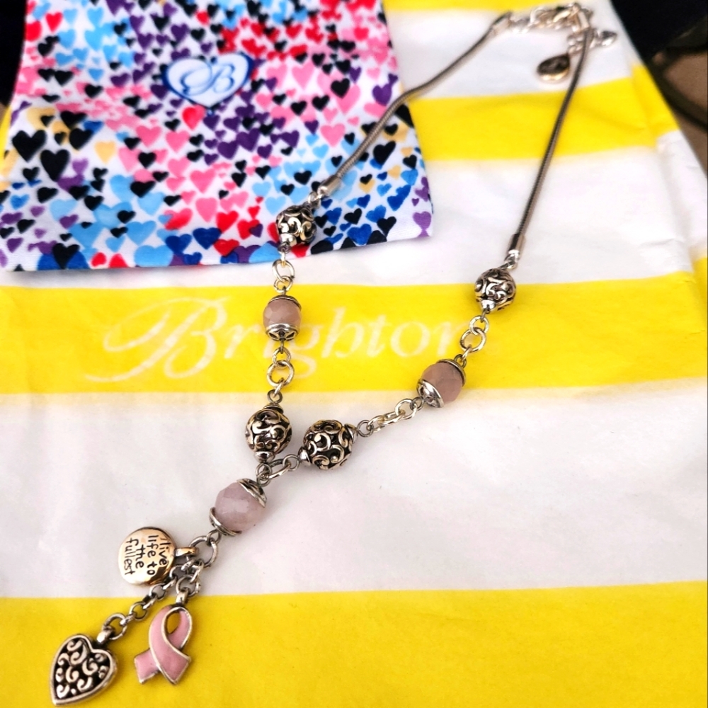 Brighton Retired Breast Cancer Awareness Necklace